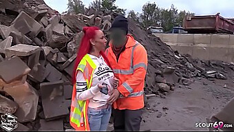 A Rough German Worker Ravages A Redhead Teen In The Great Outdoors