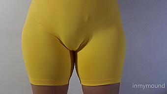 Get A Close-Up Of A Beautiful Cameltoe And Tight Pussy In This Video