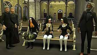 The Old And Young Nuns Engage In A Wild Orgy In This 3d Porn Video