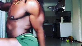 Black Gay Twerks His Big Black Cock