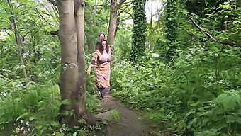 Hairy Pussy And Big Boobs Get Fucked In The Woods