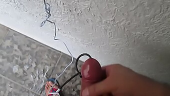 Masturbation And Cumshot With Electro Sounding And Solo Boy