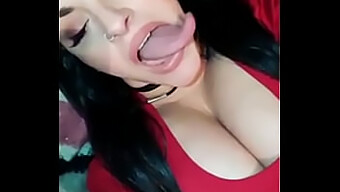 Teen With A Long Tongue And A Tight Throat