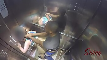 Two Beautiful Women Caught Having Sex In An Elevator