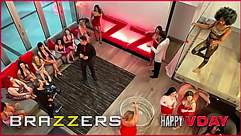 Four Horny Guys Engage In An Interracial Orgy With Two Gorgeous Girls - Brazzers