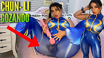 Chun Li'S Vibrator Play Ends In A Wet And Messy Orgasm