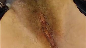 Close-Up View Of A Hairy Blonde Pussy