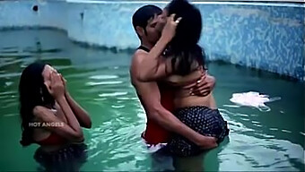 Husband And Wife Share A Threesome With Friend In The Swimming Pool