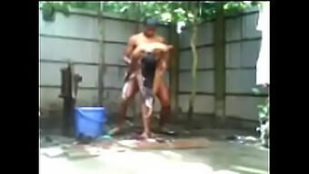 Neha'S Naked Outdoor Bathing Session