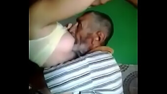 Young Teen With Big Boobs Gets A Blowjob From Old Man