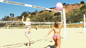 Volleyball Girls Get Wet And Wild In This Amateur Video