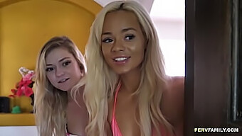 Elle'S Big Boobs And Fake Tits Get Her In Trouble