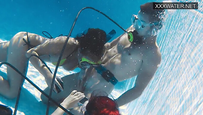 Festa De Foda Pública Na Piscina Com Um Pau Grande E Polina