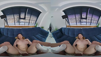 Oral And Virtual Reality: Big Natural Tits And Shaved Pussy In Pov