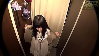 Asian Girl Caught In The Changing Room