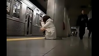 Pantyless Japanese Girl Gets Groped On Public Train