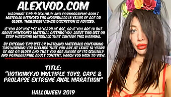 Gaping And Prolapse With Multiple Toys: A Halloween 2019 Anal Adventure