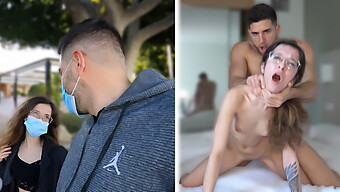 Amateur (18+) Spanish Couple Gets Hardcore With Fit Guy