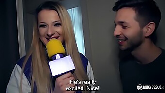 Europese Blonde Celina Davis Verrast En Neukt Haar Fanboy In Deze Amateur Video