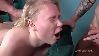 Seduced And Licked: Chubby Albino Mc Nicole Takes Two Anal Orgasms In Rough Porn Video