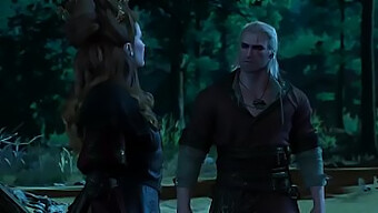 Anna Henrietta Dan Geralt Dari Rivia Dalam Permainan The Witcher 3