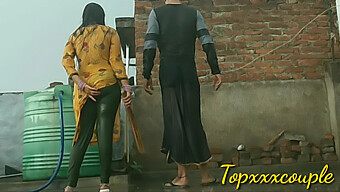 Desi Bhabhi Takes A Rain Bath