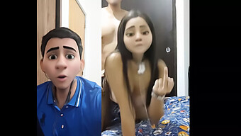 المراهقة (19) تظهر جانبها الفاسق في مكالمة فيديو مع رئيسها ..